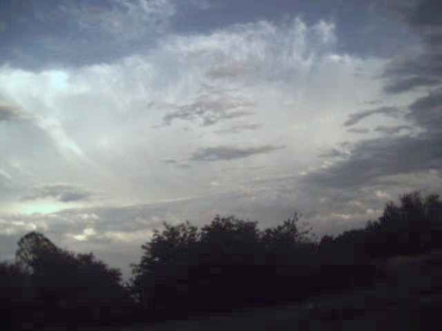 Fall out of clouds.
